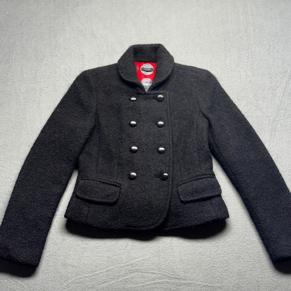 J. Crew Jackets & Blazers - J. Crew Wool Blend Double Breasted Pea Coat Jacket Gray Size 6 Style 80061